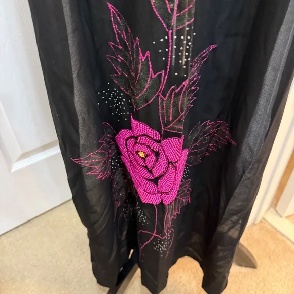 Stunning Vintage Beaded Chinese-Style Dress - Picture 5 of 12